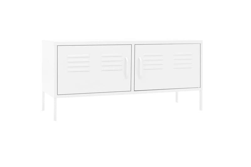 tv-skab 105x35x50 cm stål Hvid - Hvid - Møbler - TV borde & mediemøbler - TV-borde