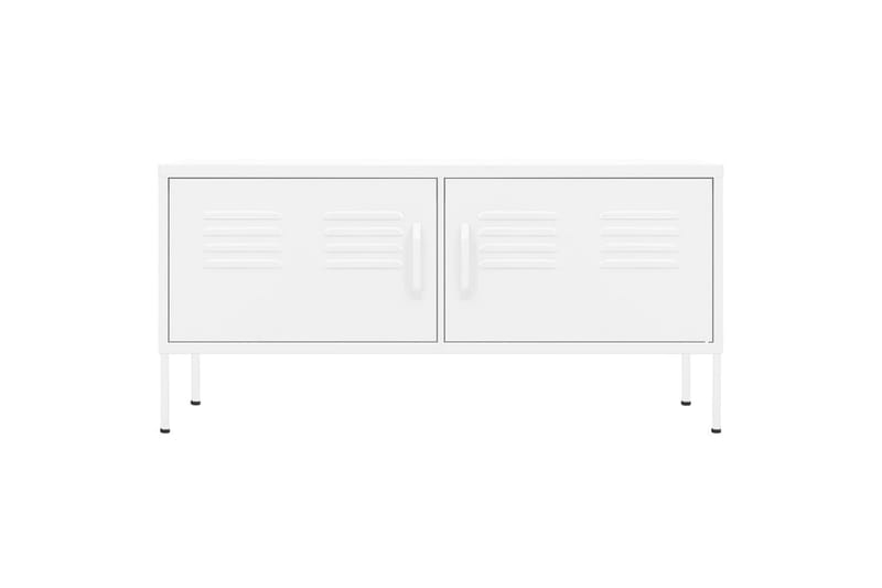 tv-skab 105x35x50 cm stål Hvid - Hvid - Møbler - TV borde & mediemøbler - TV-borde