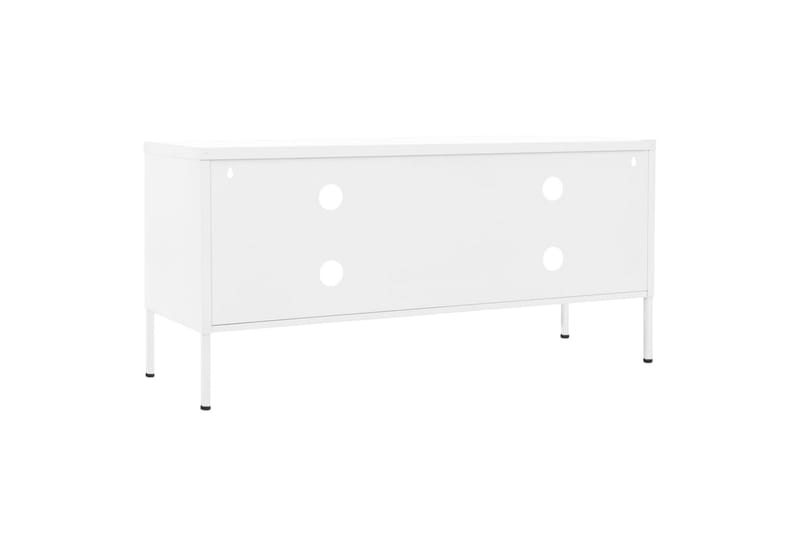 tv-skab 105x35x50 cm stål Hvid - Hvid - Møbler - TV borde & mediemøbler - TV-borde