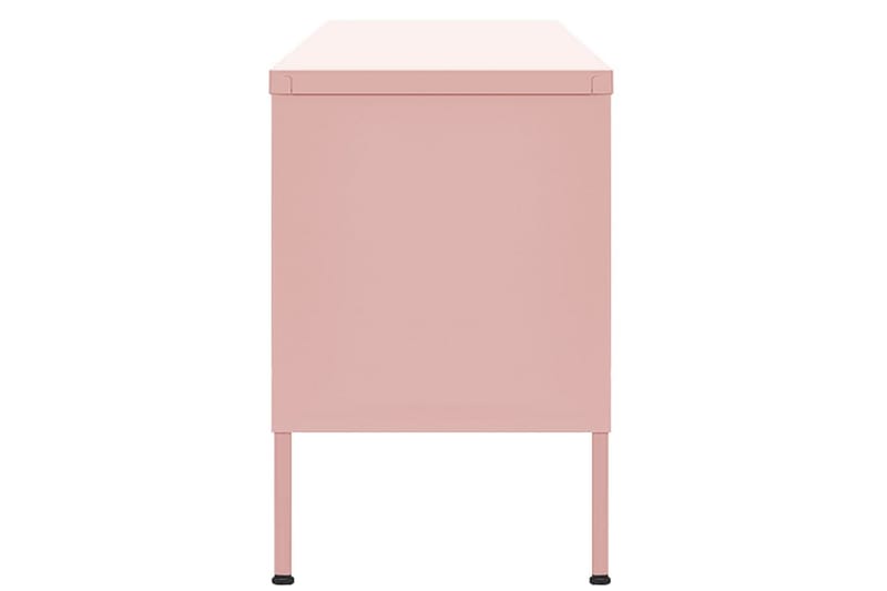 tv-skab 105x35x50 cm stål Lyserød - Lyserød - Møbler - TV borde & mediemøbler - TV-borde