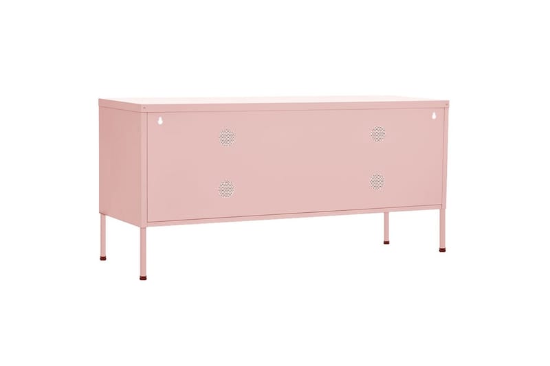 tv-skab 105x35x50 cm stål Lyserød - Lyserød - Møbler - TV borde & mediemøbler - TV-borde