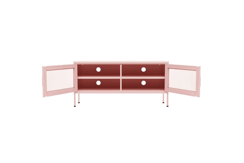 tv-skab 105x35x50 cm stål Lyserød - Lyserød - Møbler - TV borde & mediemøbler - TV-borde