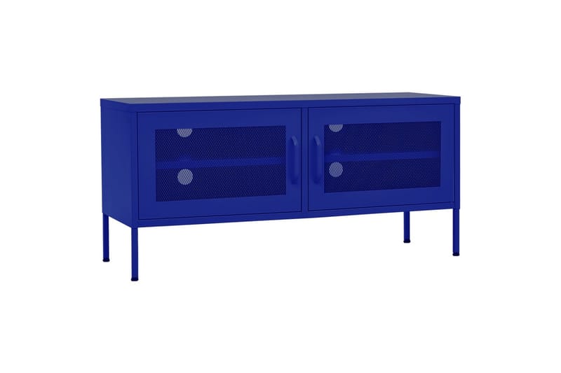 tv-skab 105x35x50 cm stål Marineblå - Blå - Møbler - TV borde & mediemøbler - TV-borde