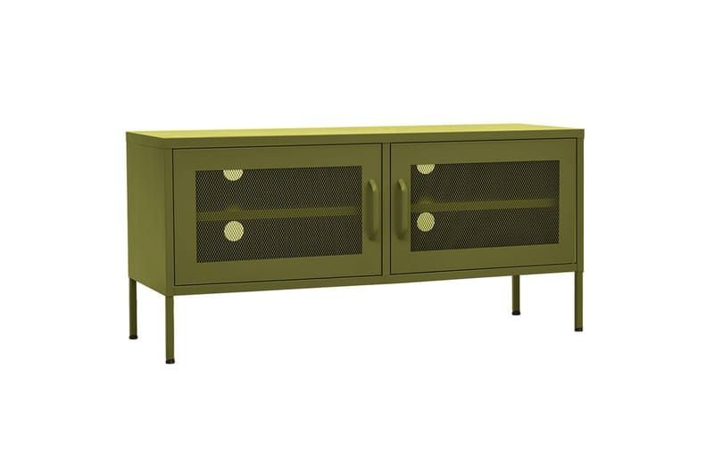 tv-skab 105x35x50 cm stål olivengrøn - Grøn - Møbler - TV borde & mediemøbler - TV-borde