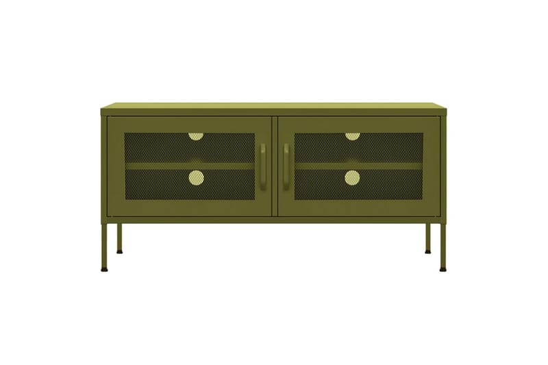 tv-skab 105x35x50 cm stål olivengrøn - Grøn - Møbler - TV borde & mediemøbler - TV-borde