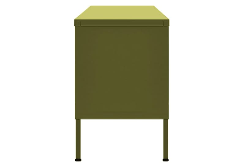 tv-skab 105x35x50 cm stål olivengrøn - Grøn - Møbler - TV borde & mediemøbler - TV-borde