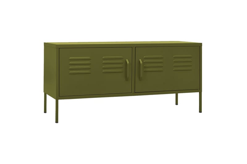 tv-skab 105x35x50 cm stål olivengrøn - Grøn - Møbler - TV borde & mediemøbler - TV-borde