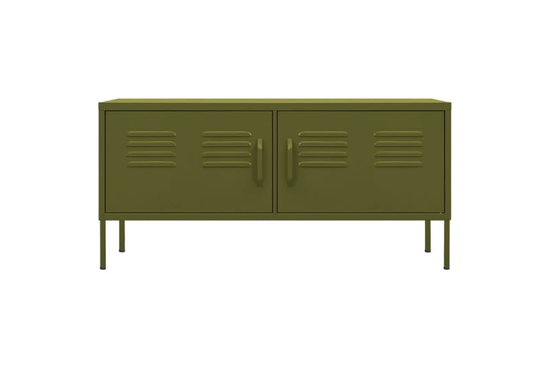 tv-skab 105x35x50 cm stål olivengrøn - Grøn - Møbler - TV borde & mediemøbler - TV-borde