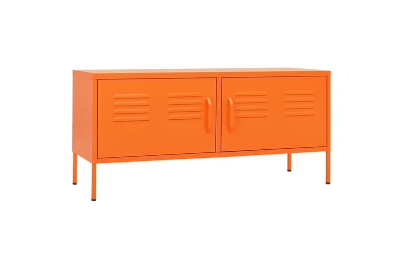 tv-skab 105x35x50 cm stål Orange - Orange - Møbler - TV borde & mediemøbler - TV-borde