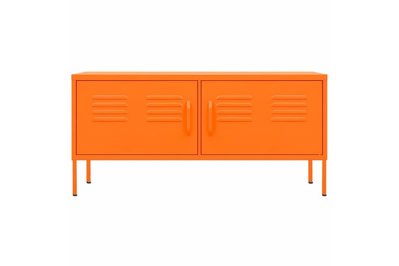 tv-skab 105x35x50 cm stål Orange - Orange - Møbler - TV borde & mediemøbler - TV-borde