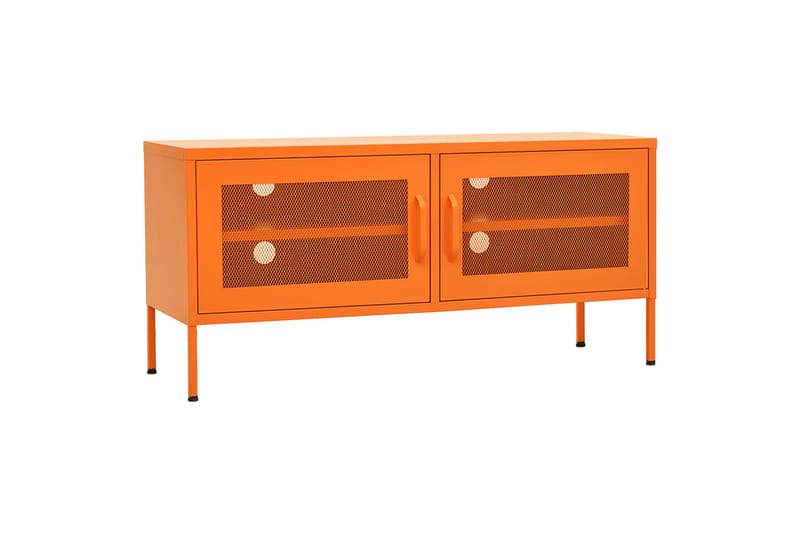 tv-skab 105x35x50 cm stål Orange - Orange - TV-borde