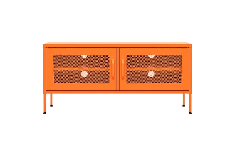 tv-skab 105x35x50 cm stål Orange - Orange - Møbler - TV borde & mediemøbler - TV-borde