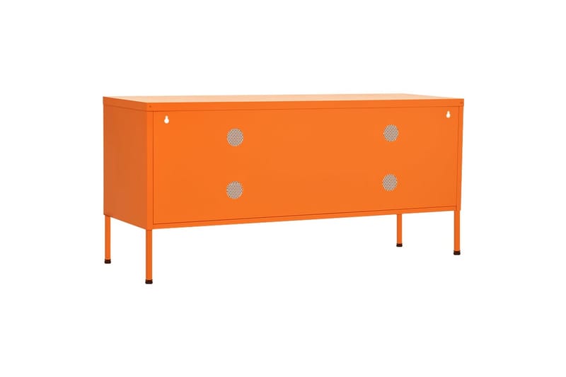tv-skab 105x35x50 cm stål Orange - Orange - Møbler - TV borde & mediemøbler - TV-borde