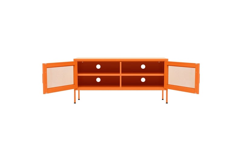 tv-skab 105x35x50 cm stål Orange - Orange - Møbler - TV borde & mediemøbler - TV-borde