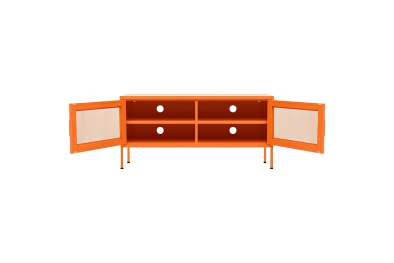 tv-skab 105x35x50 cm stål Orange - Orange - TV-borde