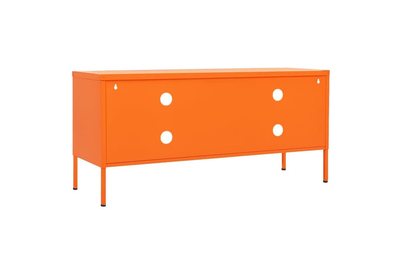 tv-skab 105x35x50 cm stål Orange - Orange - Møbler - TV borde & mediemøbler - TV-borde