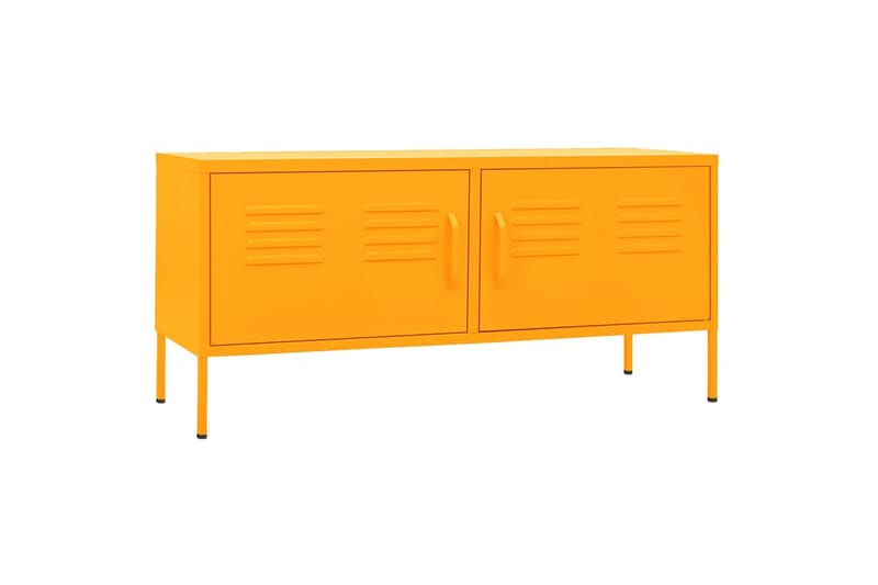 tv-skab 105x35x50 cm stål  Sennepsgul - Gul - Møbler - TV borde & mediemøbler - TV-borde