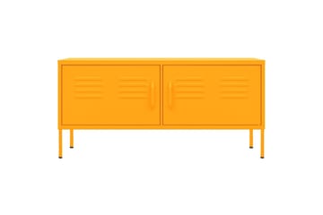 tv-skab 105x35x50 cm stål  Sennepsgul - Gul - Møbler - TV borde & mediemøbler - TV-borde