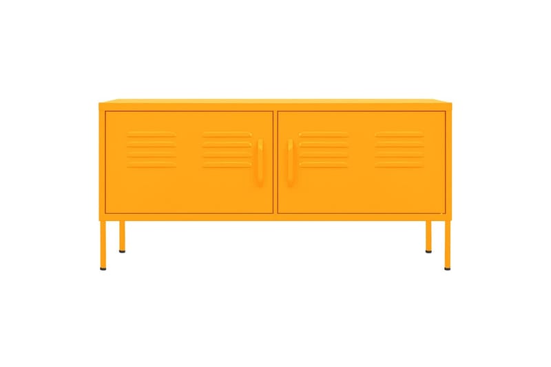 tv-skab 105x35x50 cm stål  Sennepsgul - Gul - Møbler - TV borde & mediemøbler - TV-borde