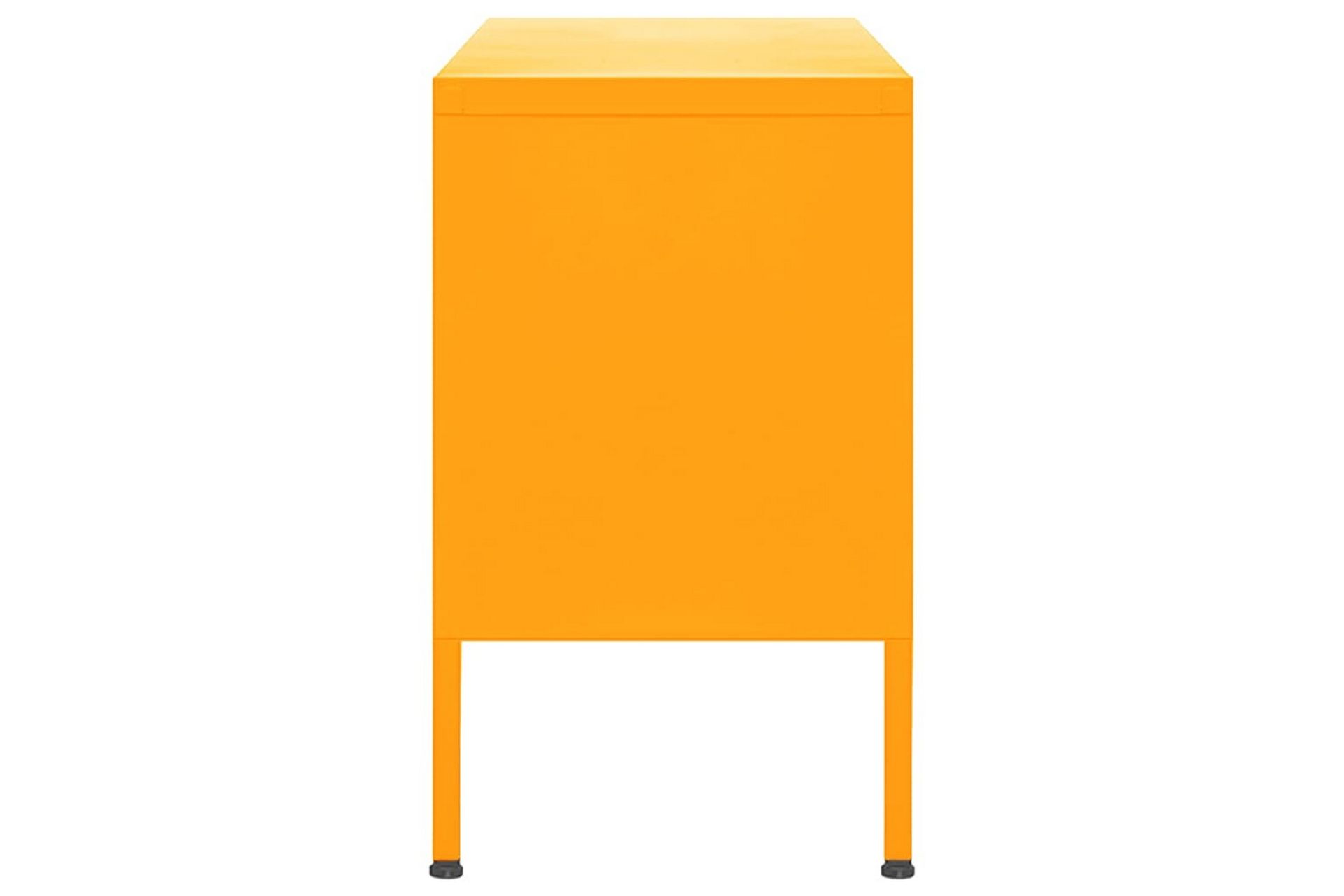 tv-skab 105x35x50 cm stål  Sennepsgul - Gul - Møbler - TV borde & mediemøbler - TV-borde