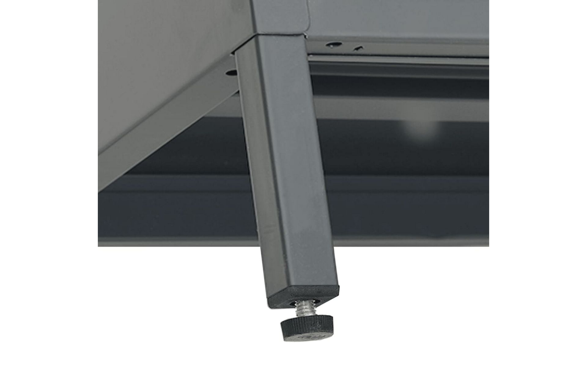 tv-skab 105x35x52 cm stål og glas antracitgrå - Antracit - Møbler - TV borde & mediemøbler - TV-borde
