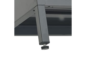 tv-skab 105x35x52 cm stål og glas antracitgrå - Antracit - Møbler - TV borde & mediemøbler - TV-borde