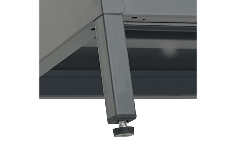 tv-skab 105x35x52 cm stål og glas antracitgrå - Antracit - TV-borde