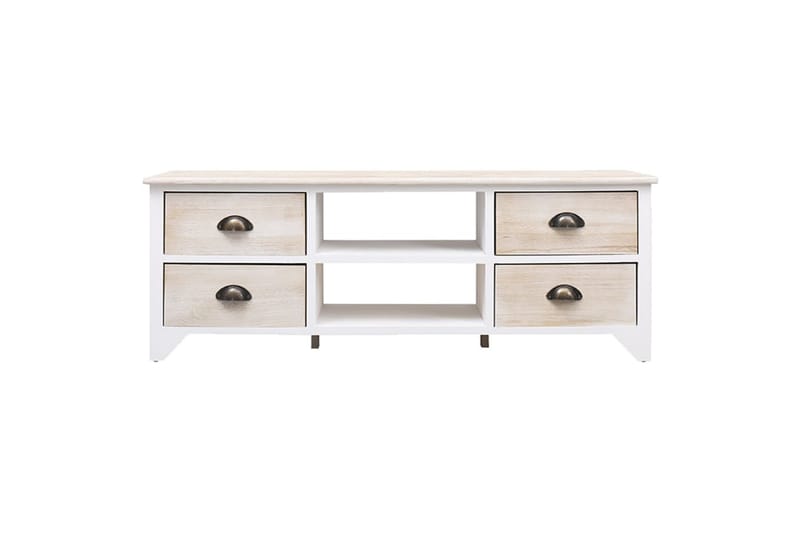 tv-skab 108x30x40 cm massivt kejsertræ - Brun - Møbler - TV borde & mediemøbler - TV-borde
