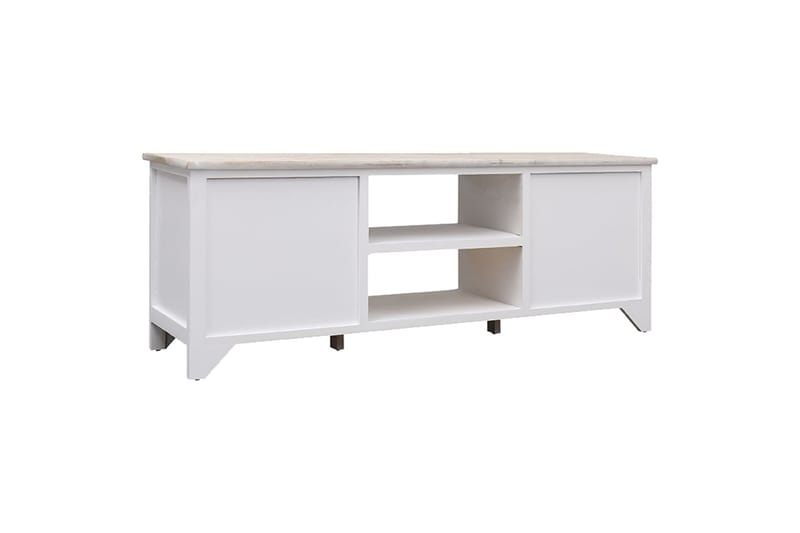 tv-skab 108x30x40 cm massivt kejsertræ - Brun - TV-borde