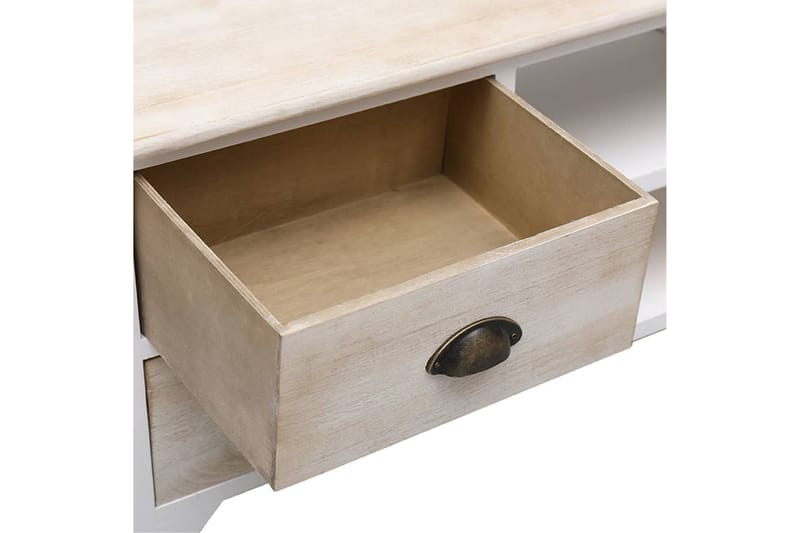 tv-skab 108x30x40 cm massivt kejsertræ - Brun - Møbler - TV borde & mediemøbler - TV-borde