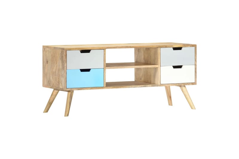 tv-skab 110 x 35 x 48 cm massivt mangotræ - Brun - Møbler - TV borde & mediemøbler - TV-borde
