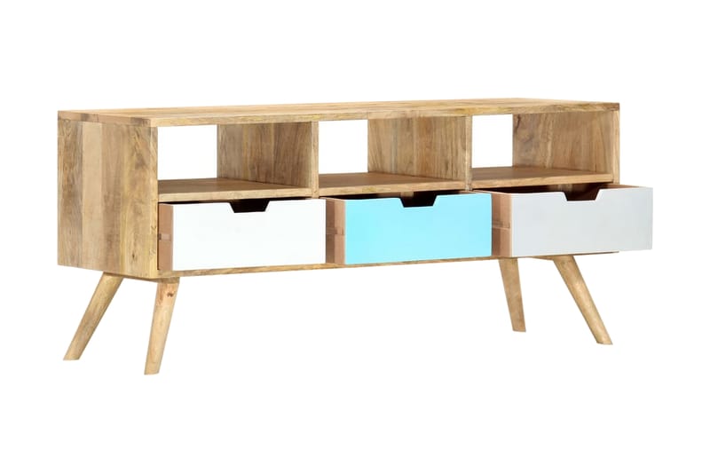 tv-skab 110 x 35 x 48 cm massivt mangotræ - Brun - Møbler - TV borde & mediemøbler - TV-borde