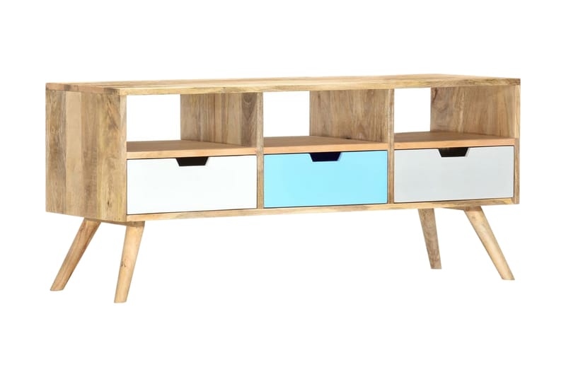 tv-skab 110 x 35 x 48 cm massivt mangotræ - Brun - Møbler - TV borde & mediemøbler - TV-borde