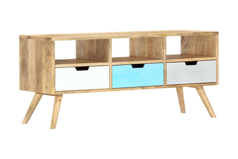 tv-skab 110 x 35 x 48 cm massivt mangotræ - Brun - Møbler - TV borde & mediemøbler - TV-borde
