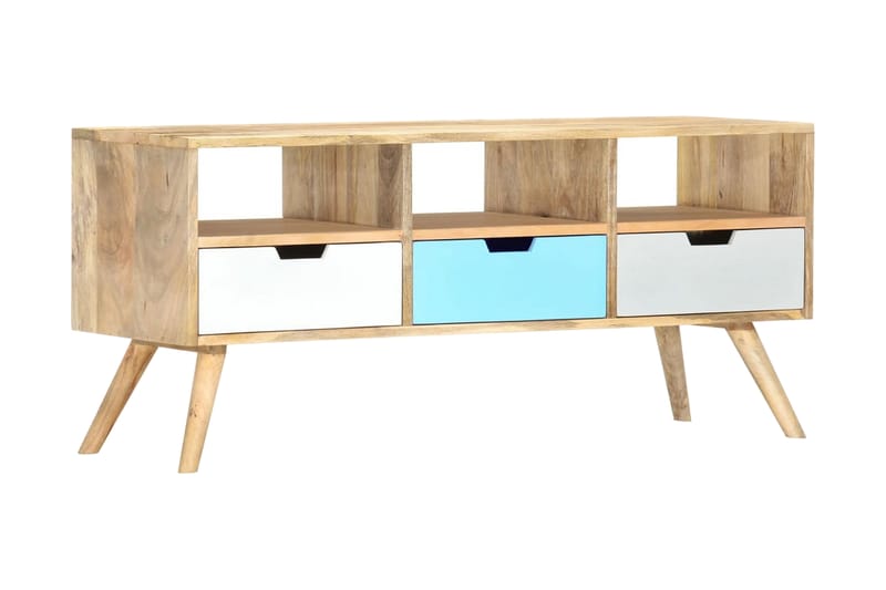 tv-skab 110 x 35 x 48 cm massivt mangotræ - Brun - Møbler - TV borde & mediemøbler - TV-borde