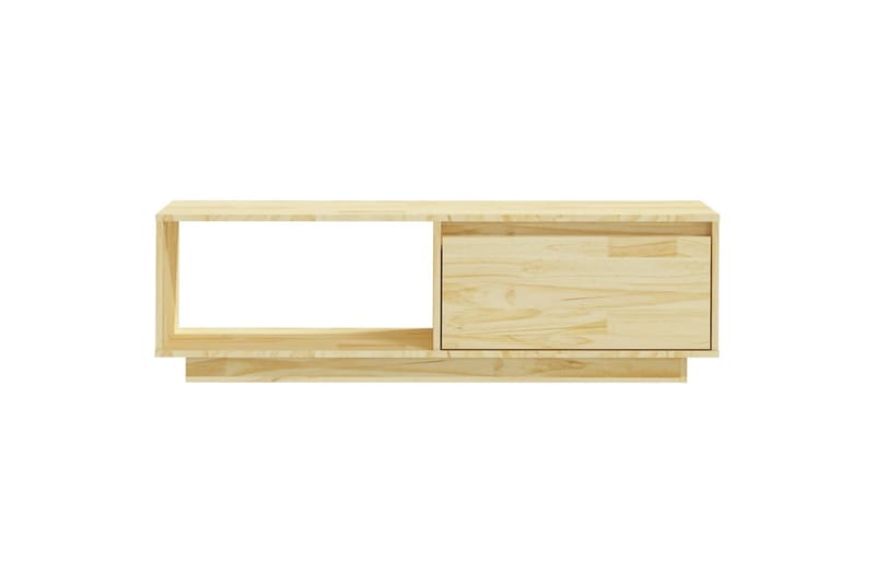 tv-skab 110x30x33,5 cm massivt fyrretræ - Brun - TV-borde