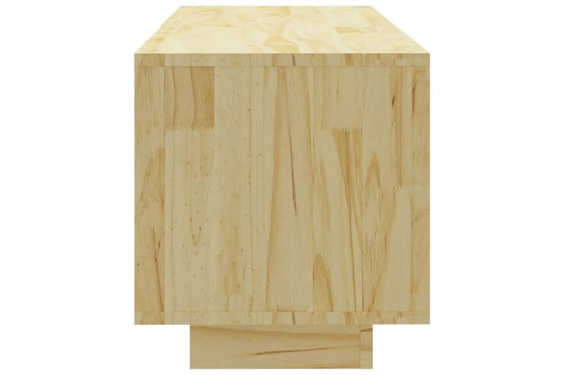 tv-skab 110x30x33,5 cm massivt fyrretræ - Brun - Møbler - TV borde & mediemøbler - TV-borde