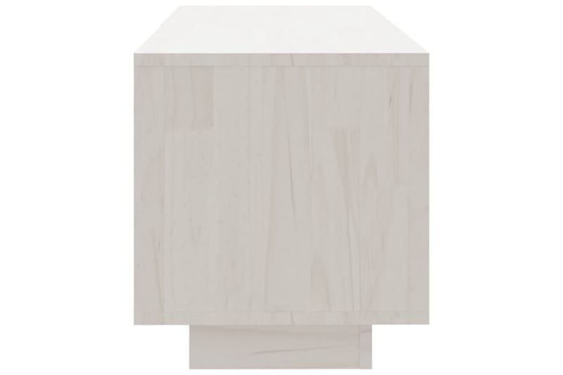tv-skab 110x30x33,5 cm massivt fyrretræ hvid - Hvid - Møbler - TV borde & mediemøbler - TV-borde