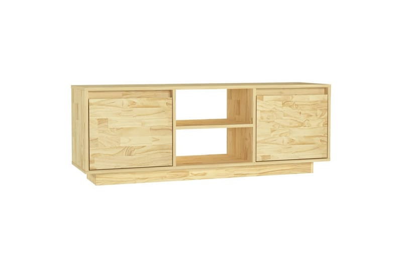 tv-skab 110x30x40 cm massivt fyrretræ - Brun - TV-borde