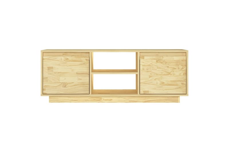 tv-skab 110x30x40 cm massivt fyrretræ - Brun - Møbler - TV borde & mediemøbler - TV-borde