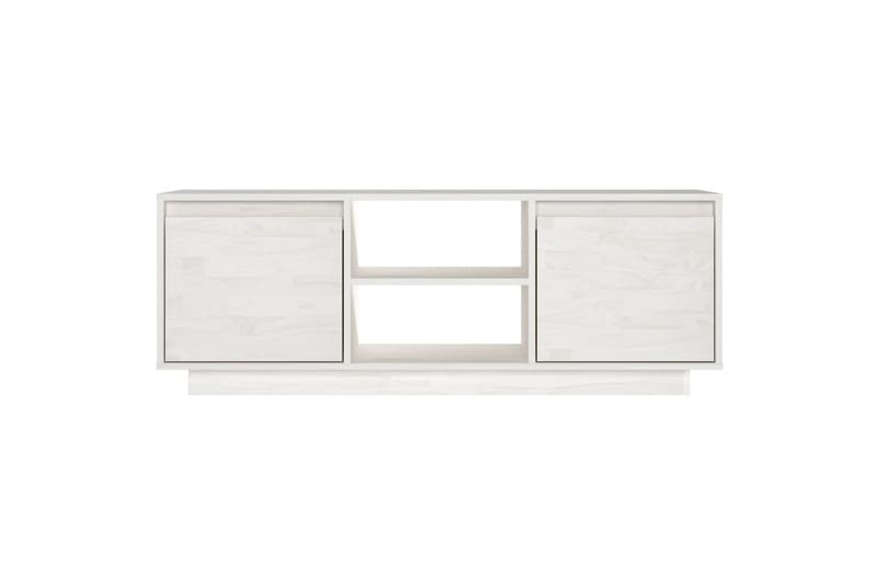 tv-skab 110x30x40 cm massivt fyrretræ hvid - Hvid - Møbler - TV borde & mediemøbler - TV-borde