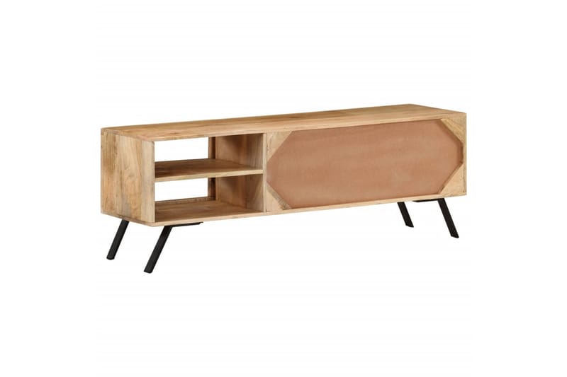 tv-skab 110x30x40 cm massivt mangotræ - Grå - Møbler - TV borde & mediemøbler - TV-borde