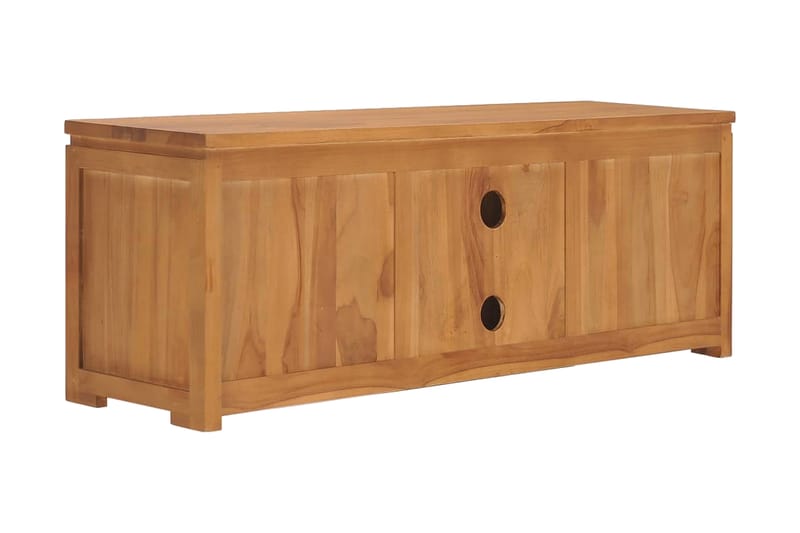 Tv-Skab 110x30x40 cm Massivt Teaktræ - Møbler - TV borde & mediemøbler - TV-borde