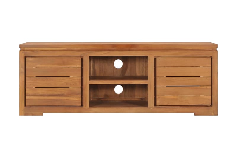 Tv-Skab 110x30x40 cm Massivt Teaktræ - Møbler - TV borde & mediemøbler - TV-borde