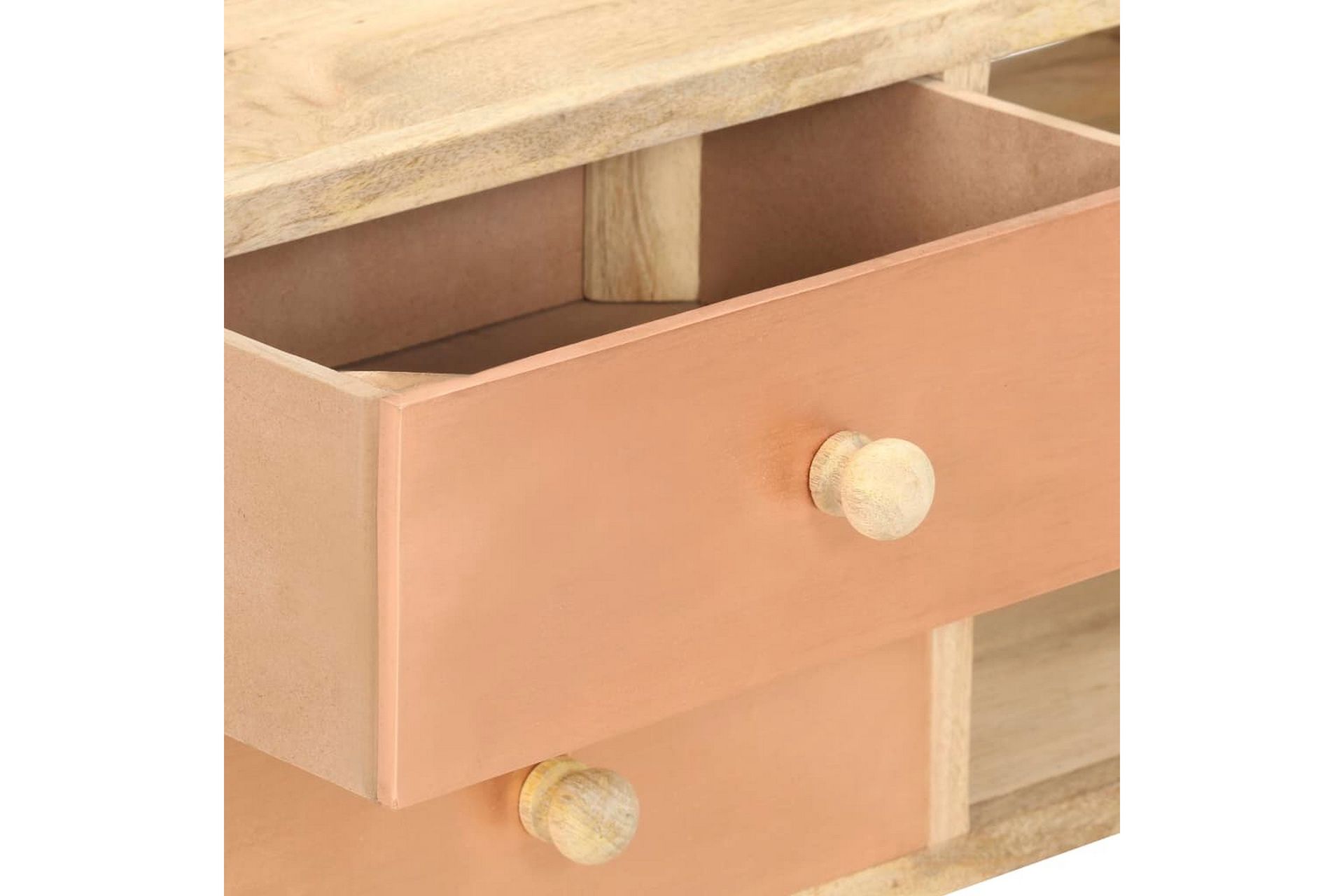 Tv-Skab 110x30x45 cm Massivt Mangotræ - Møbler - TV borde & mediemøbler - TV-borde