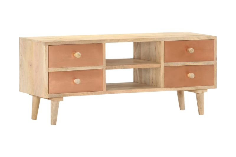 Tv-Skab 110x30x45 cm Massivt Mangotræ - Møbler - TV borde & mediemøbler - TV-borde