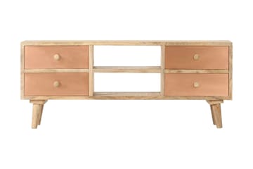 Tv-Skab 110x30x45 cm Massivt Mangotræ - Møbler - TV borde & mediemøbler - TV-borde