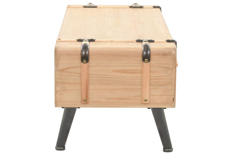 tv-skab 110x33x35 cm massivt fyrretræ - Brun - Møbler - TV borde & mediemøbler - TV-borde