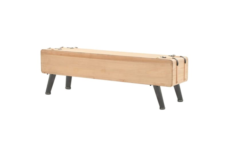 tv-skab 110x33x35 cm massivt fyrretræ - Brun - Møbler - TV borde & mediemøbler - TV-borde