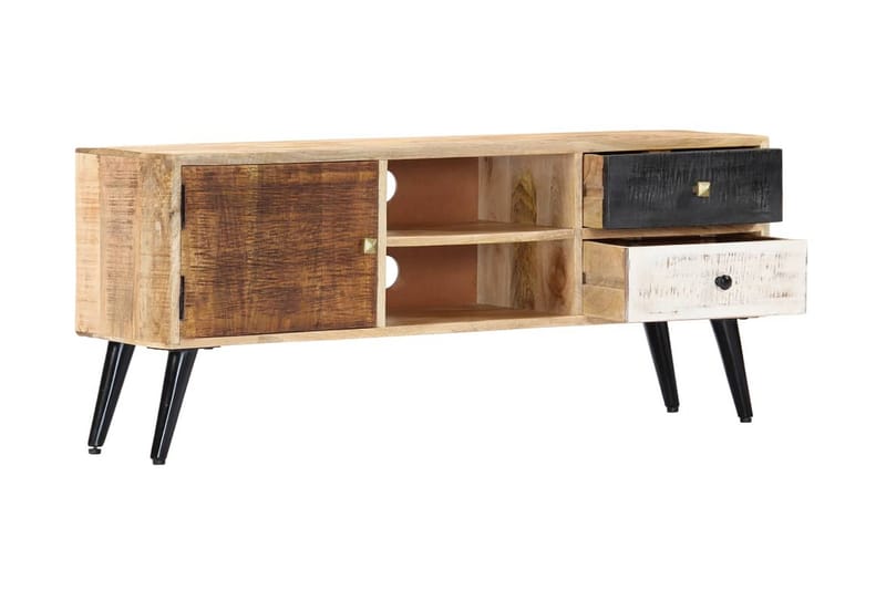 tv-skab 115 x 30 x 47 cm massivt mangotræ - Møbler - TV borde & mediemøbler - TV-borde